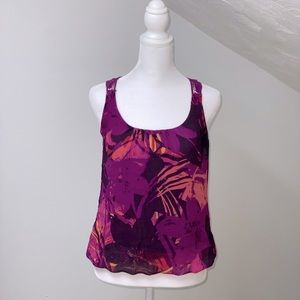 EXPRESS Multicolored Racer Back Tank Top